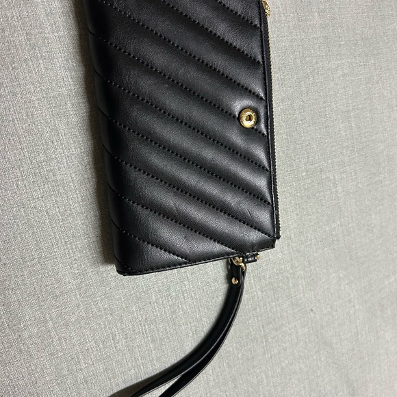 Michael Kors Black Quilted Wristlet with Gold Accents - Picture 5 of 6